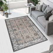 Grey Printed Cotton Premium Quality Carpet