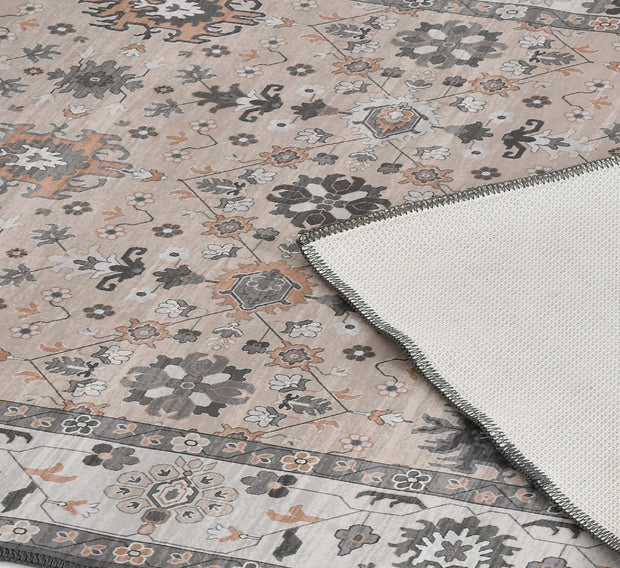 Grey Printed Cotton Premium Quality Carpet
