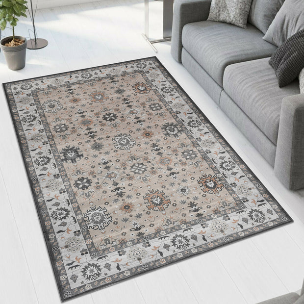 Grey Printed Cotton Premium Quality Carpet