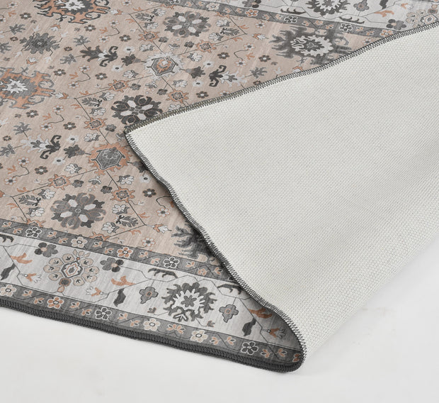Grey Printed Cotton Premium Quality Carpet