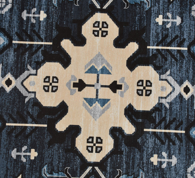 Grey Dark Printed Cotton Premium Quality Carpet