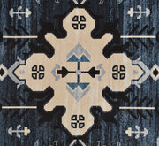 Grey Dark Printed Cotton Premium Quality Carpet