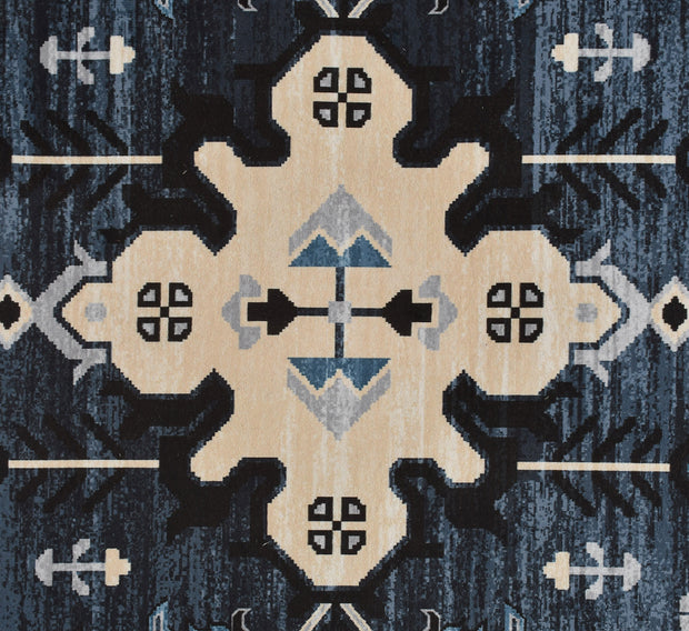 Grey Dark Printed Cotton Premium Quality Carpet