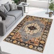 Beige Dark Printed Cotton Premium Quality Carpet