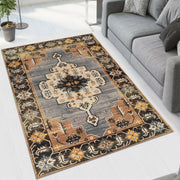 Beige Dark Printed Cotton Premium Quality Carpet