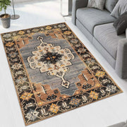 Beige Dark Printed Cotton Premium Quality Carpet