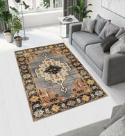 Beige Dark Printed Cotton Premium Quality Carpet