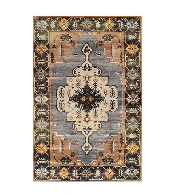 Beige Dark Printed Cotton Premium Quality Carpet