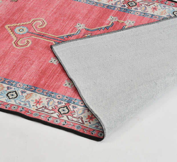 Pink Printed Cotton Premium Quality Carpet