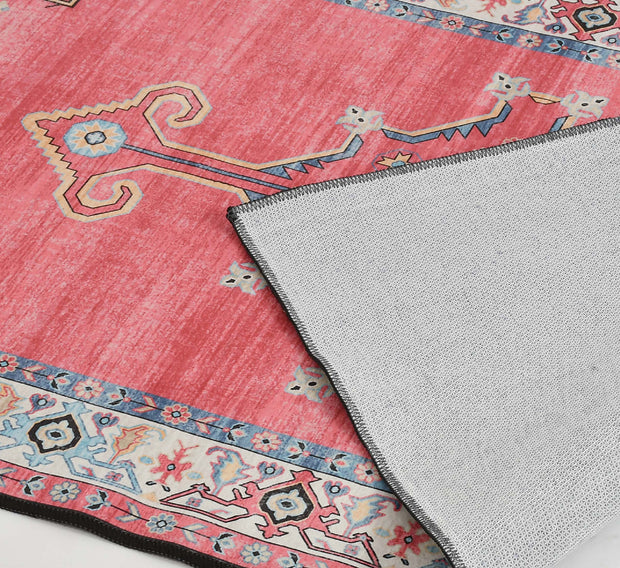 Pink Printed Cotton Premium Quality Carpet