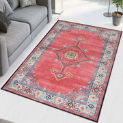 Pink Printed Cotton Premium Quality Carpet